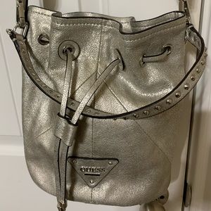 Guess crossbody bucket drawstring purse